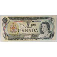CANADA 1973 . ONE 1 DOLLAR . SPECIMEN BANKNOTE